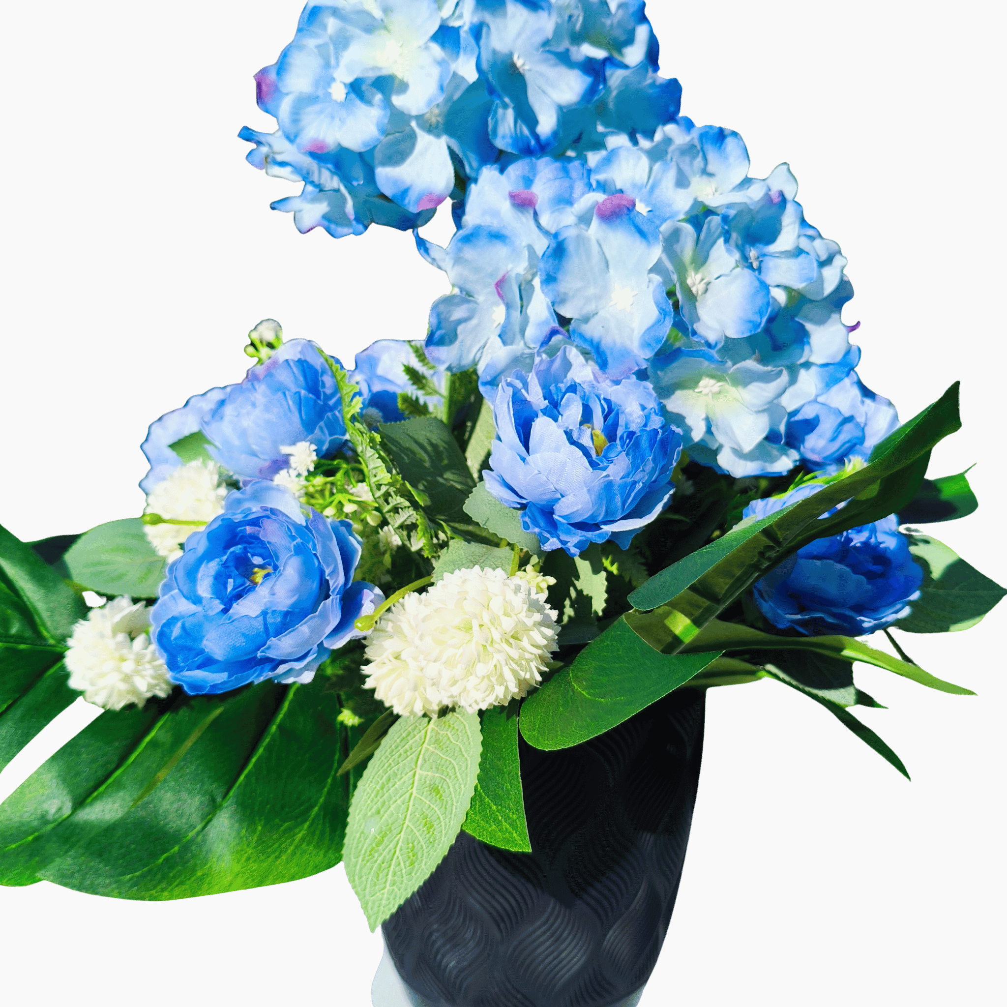 Stroik Niebieskie Kwiaty Wazon