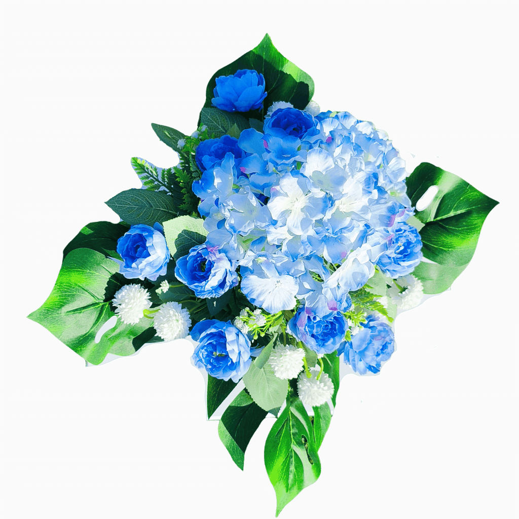 Stroik Niebieskie Kwiaty Wazon