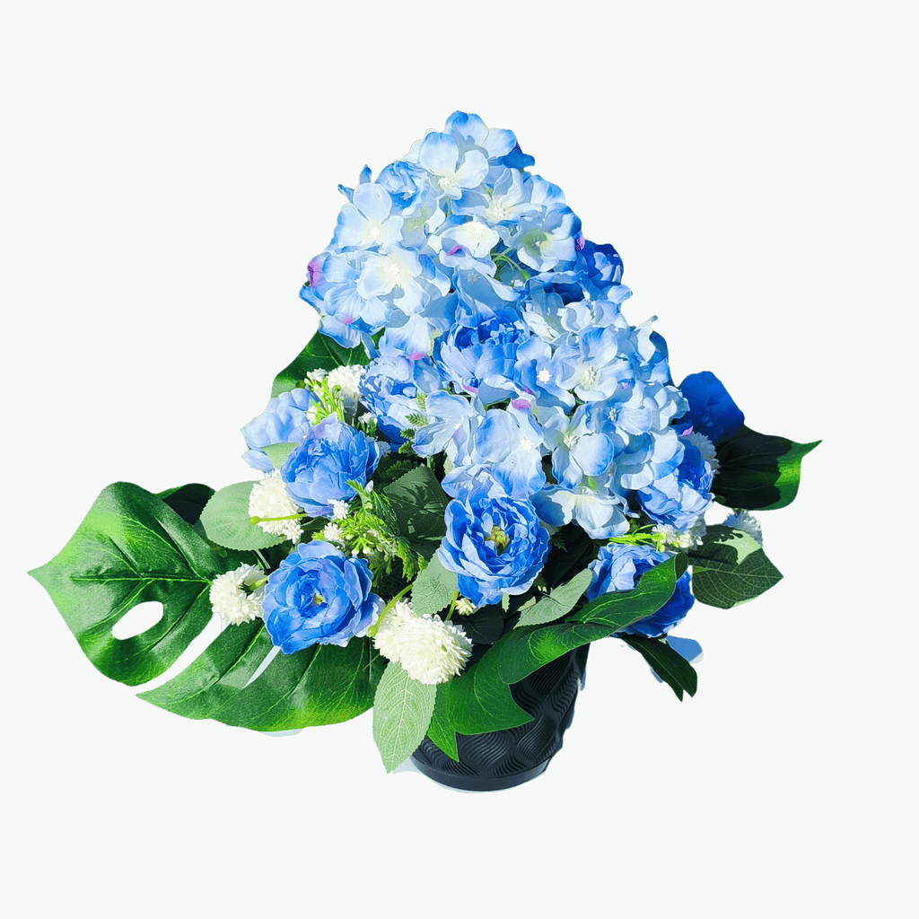 Stroik Niebieskie Kwiaty Wazon