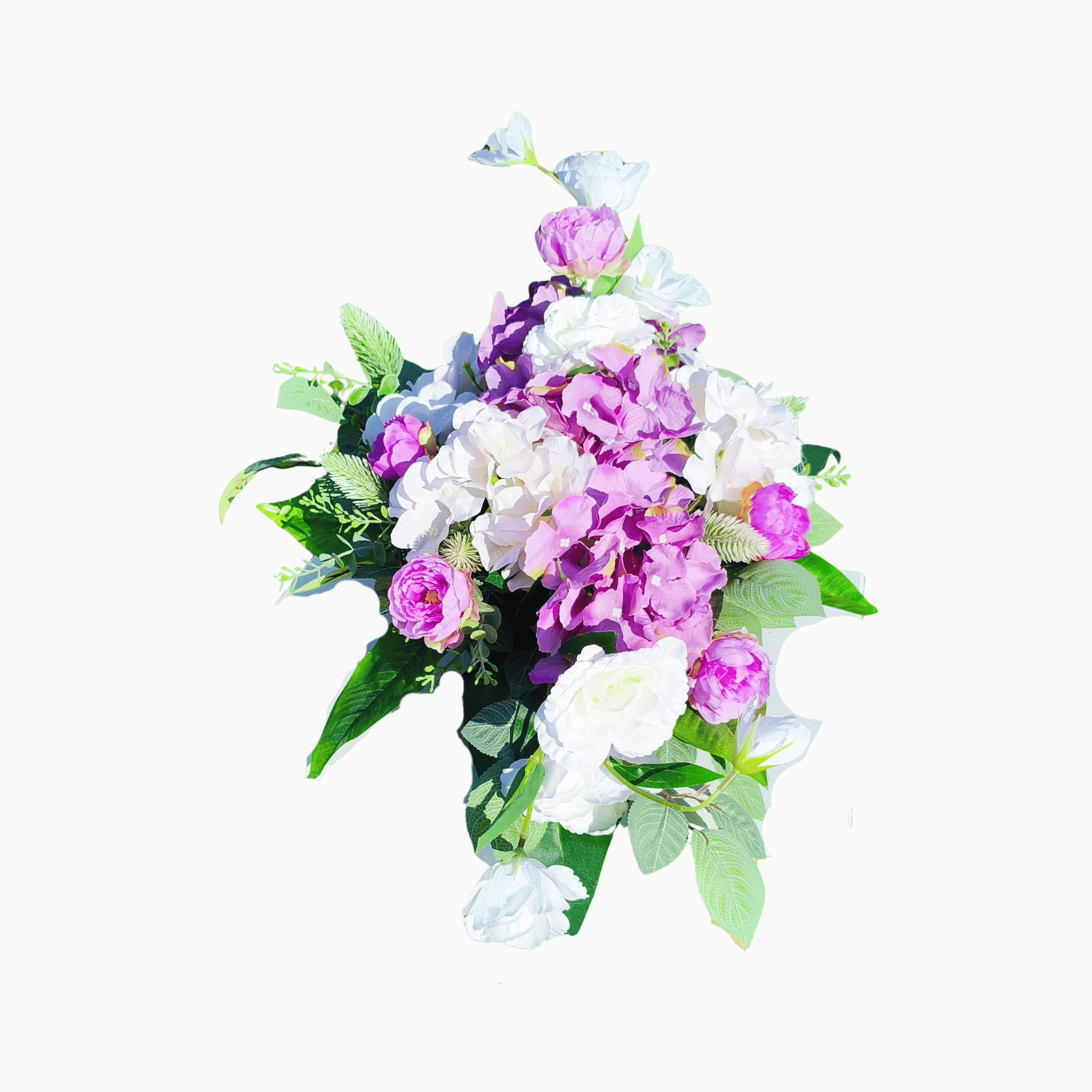 Stroik Biało-Fioletowy Wazon